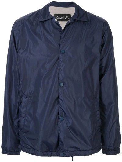 Shop Martine Rose Men's Blue Polyamide Outerwear Jacket