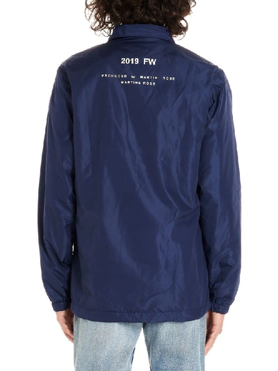 Shop Martine Rose Men's Blue Polyamide Outerwear Jacket