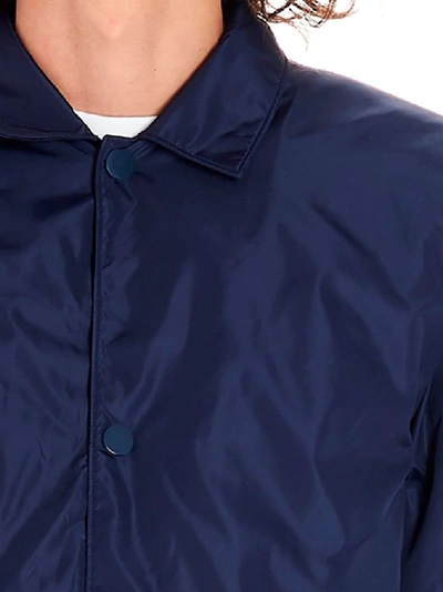 Shop Martine Rose Men's Blue Polyamide Outerwear Jacket