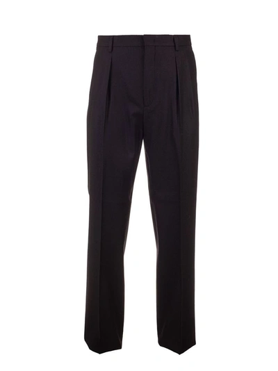 Shop Valentino Men's Black Wool Pants