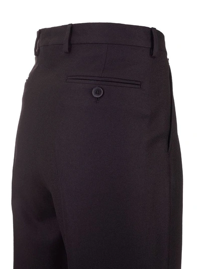 Shop Valentino Men's Black Wool Pants