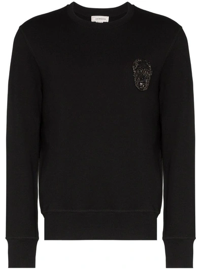 Shop Alexander Mcqueen Men's Black Cotton Sweatshirt