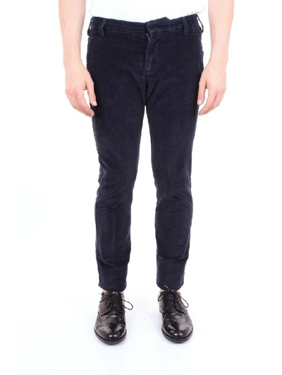 Shop Entre Amis Men's Blue Cotton Pants