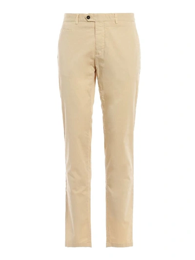 Shop Fay Men's Beige Cotton Pants
