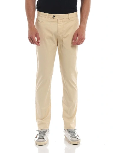 Shop Fay Men's Beige Cotton Pants