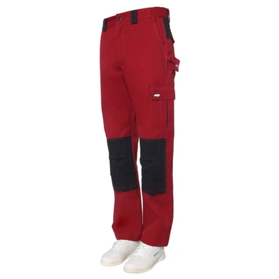 Shop Msgm Men's Red Cotton Pants