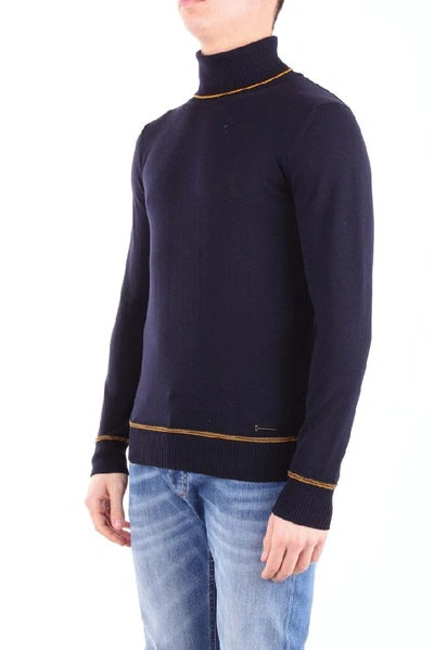 Shop Alessandro Dell'acqua Men's Blue Wool Sweater