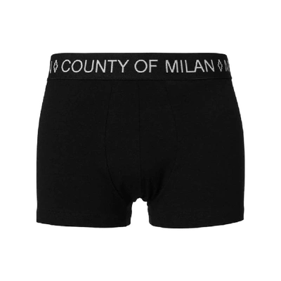 Shop Marcelo Burlon County Of Milan Marcelo Burlon Men's Black Cotton Boxer