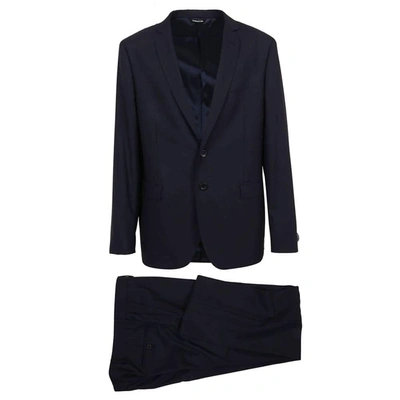 Shop Tonello Men's Blue Wool Suit