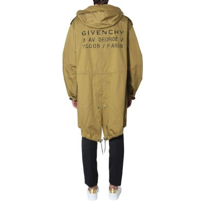 Shop Givenchy Men's Green Cotton Coat