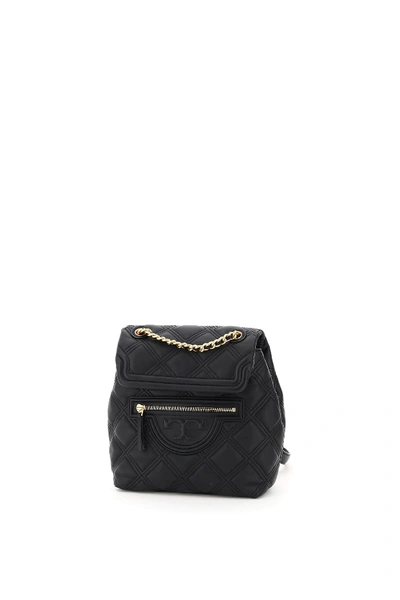 Shop Tory Burch Fleming Soft Mini Backpack In Black (black)