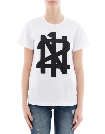 Shop N°21 Women's White Cotton T-shirt