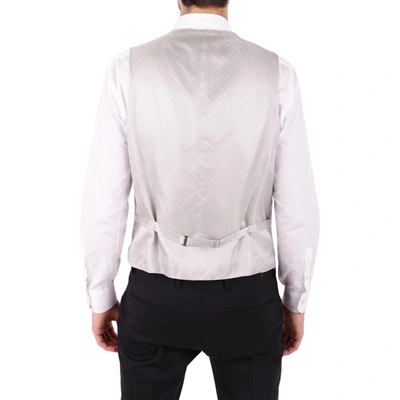 Shop Corneliani Men's Grey Silk Vest