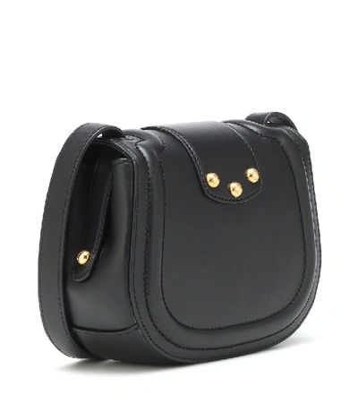 Shop Dolce & Gabbana Dg Amore Small Leather Crossbody Bag In Black