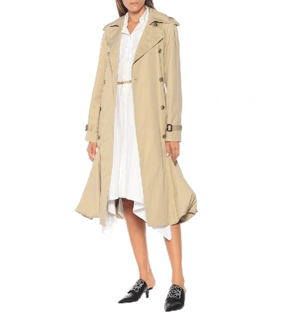 Shop Jw Anderson Cotton Trench Coat In Beige