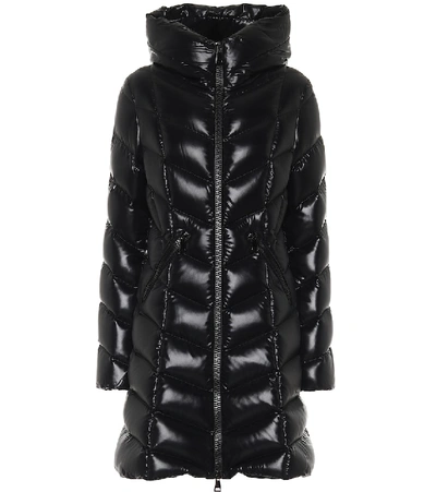 Shop Moncler Marus Quilted-down Coat In Black