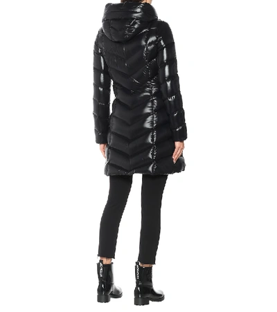 Shop Moncler Marus Quilted-down Coat In Black