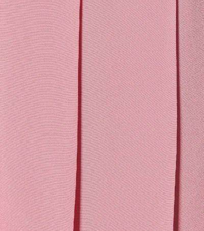 Shop Joseph Saria Silk Crêpe De Chine Midi Skirt In Pink