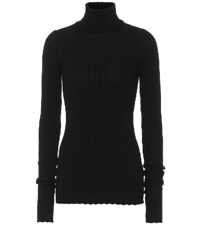 Shop Petar Petrov Karen Merino Wool Turtleneck Sweater In Black