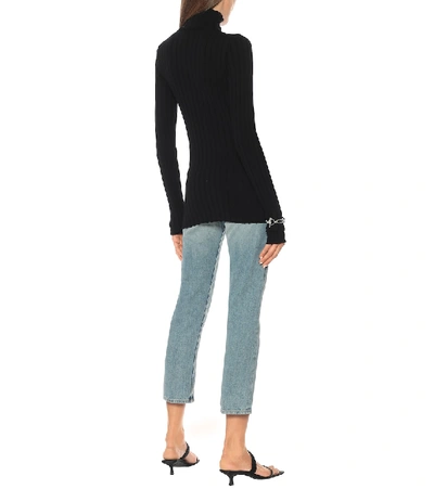 Shop Petar Petrov Karen Merino Wool Turtleneck Sweater In Black