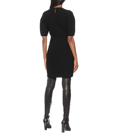 Shop Alexander Mcqueen Jersey Minidress In Black