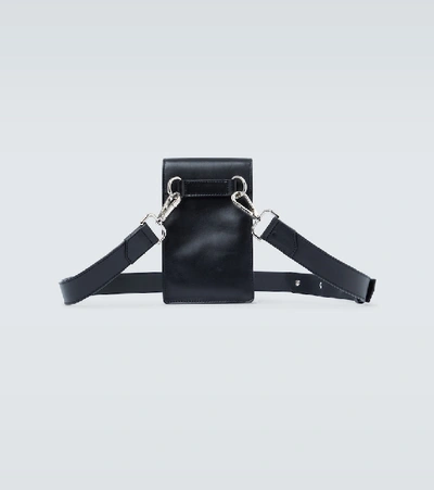 Shop A-cold-wall* Vector Leather Crossbody Bag In Black