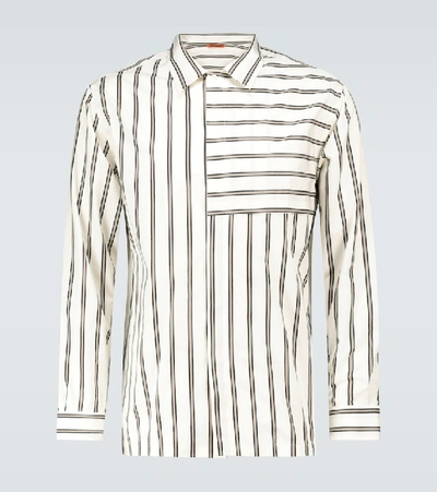 Shop Barena Venezia Bufalcana Tomi Striped Shirt In White