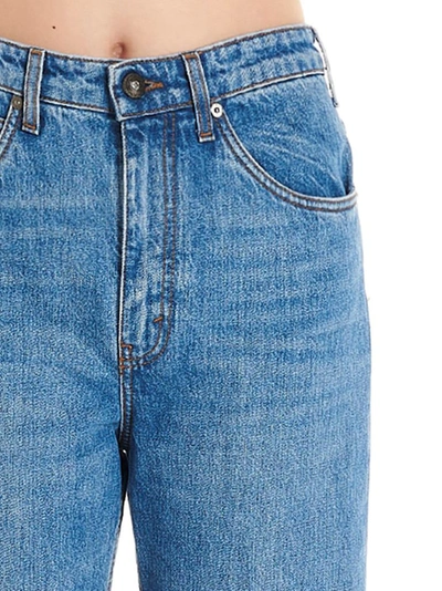 Shop Etro Women's Blue Cotton Jeans