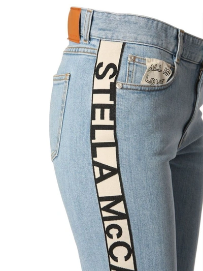 Shop Stella Mccartney Women's Blue Cotton Jeans In Light Blue