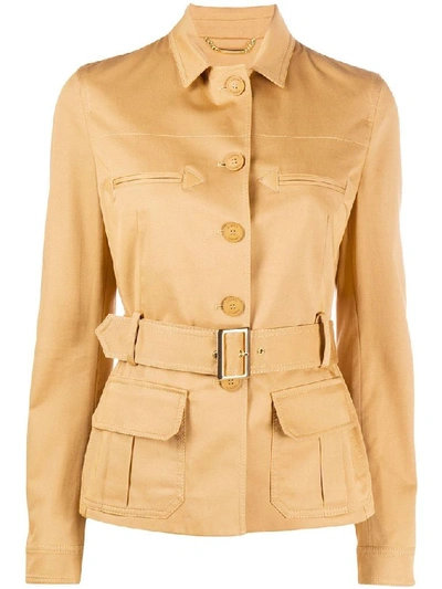 Shop Alberta Ferretti Women's Brown Cotton Jacket