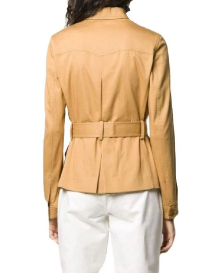 Shop Alberta Ferretti Women's Brown Cotton Jacket