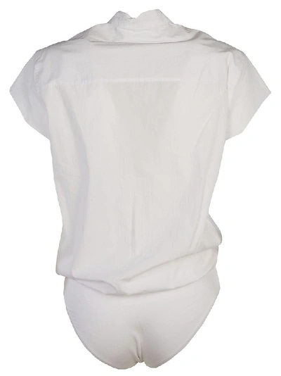 Shop Alexander Wang Women's White Cotton Bodysuit