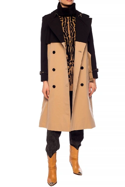 Shop Burberry Women's Multicolor Cotton Trench Coat