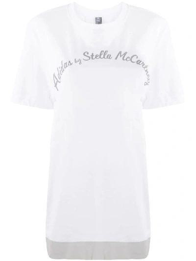 Shop Adidas By Stella Mccartney Women's White Cotton T-shirt