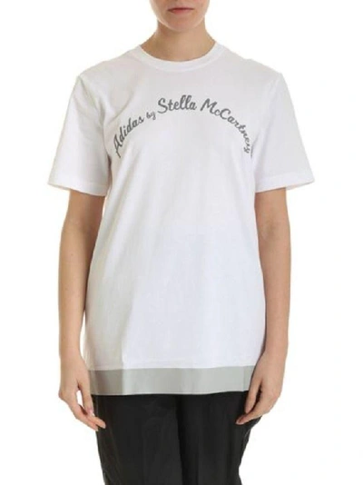 Shop Adidas By Stella Mccartney Women's White Cotton T-shirt