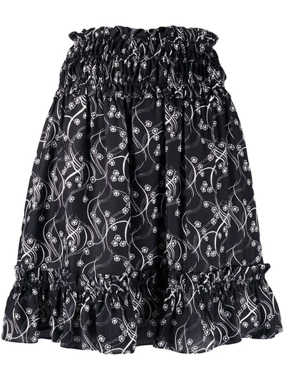 Shop Kenzo Women's Black Viscose Skirt