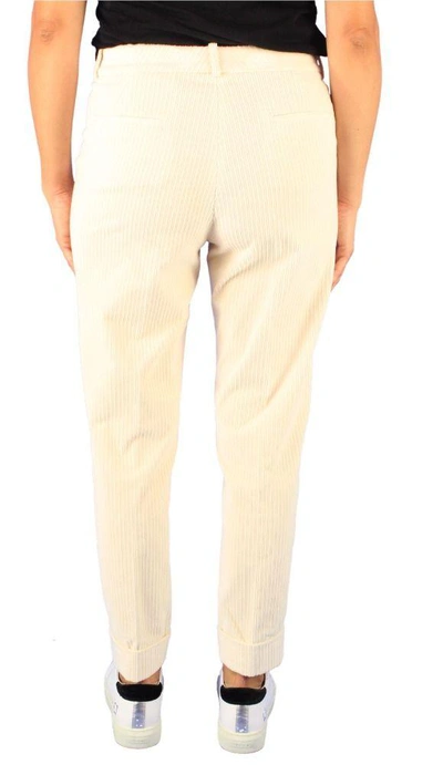 Shop Peserico Women's White Wool Pants