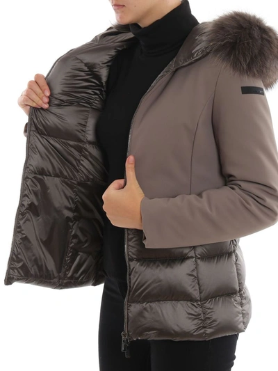 Shop Rrd Women's Grey Polyester Down Jacket