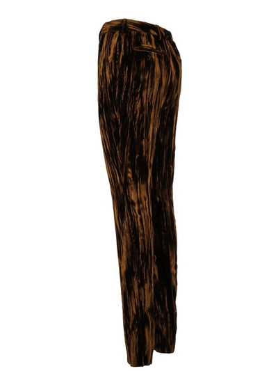 Shop Saint Laurent Women's Bronze Viscose Pants