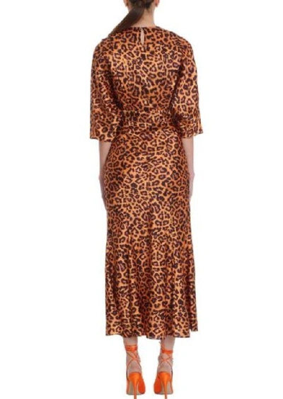 Shop Attico Women's Brown Viscose Dress