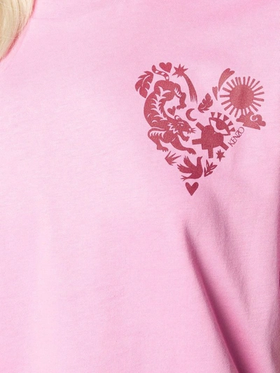 Shop Kenzo Women's Pink Cotton T-shirt