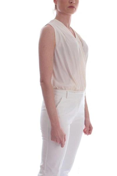 Shop Pinko Women's White Acetate Bodysuit