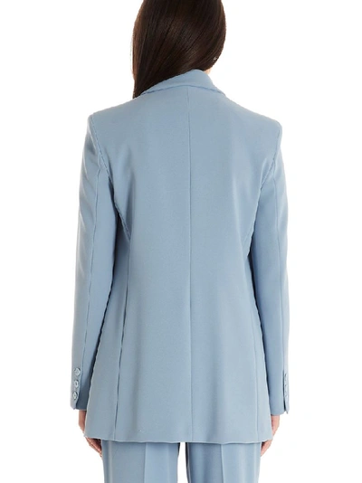 Shop Pinko Women's Light Blue Polyester Blazer