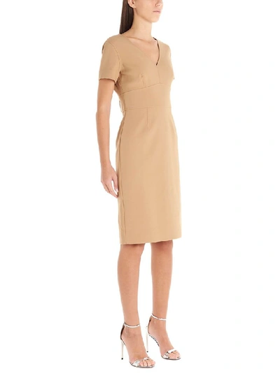 Shop Diane Von Furstenberg Women's Beige Polyester Dress