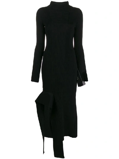 Shop Off-white Women's Black Viscose Dress