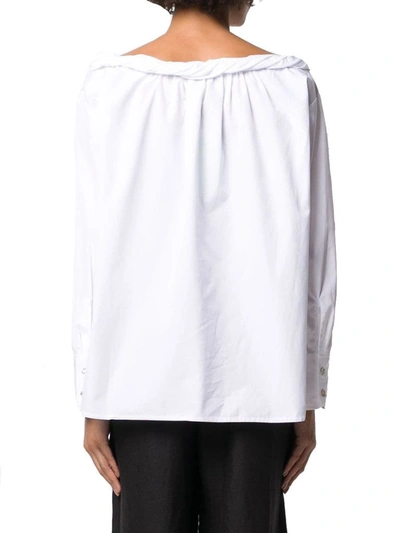 Shop Kenzo Women's White Cotton Shirt