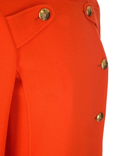 Shop Givenchy Women's Orange Wool Coat