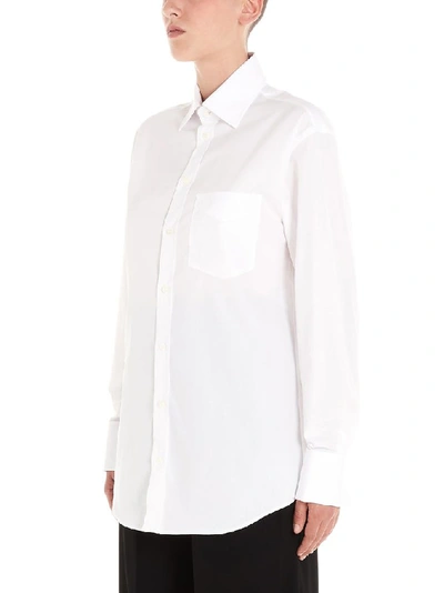 Shop Maison Margiela Women's White Cotton Shirt