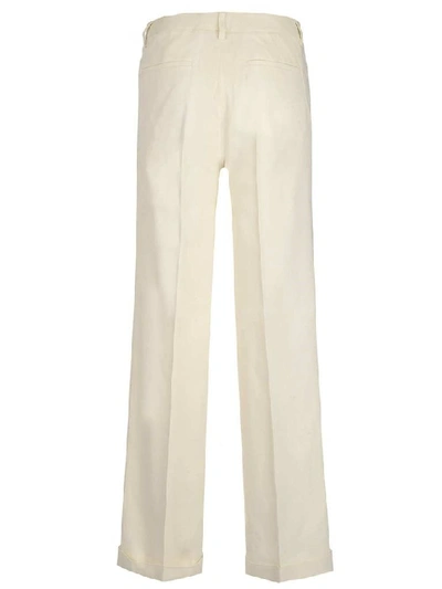 Shop Off-white Women's White Linen Pants