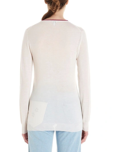 Shop Loewe Women's White Cashmere Sweater